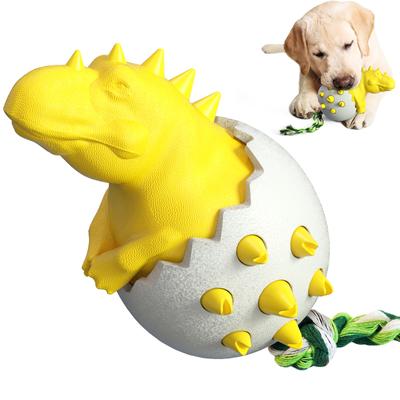 Popular Dinosaur Egg Dog Molar Rod Bite-Resistant Rubber Dog Toy