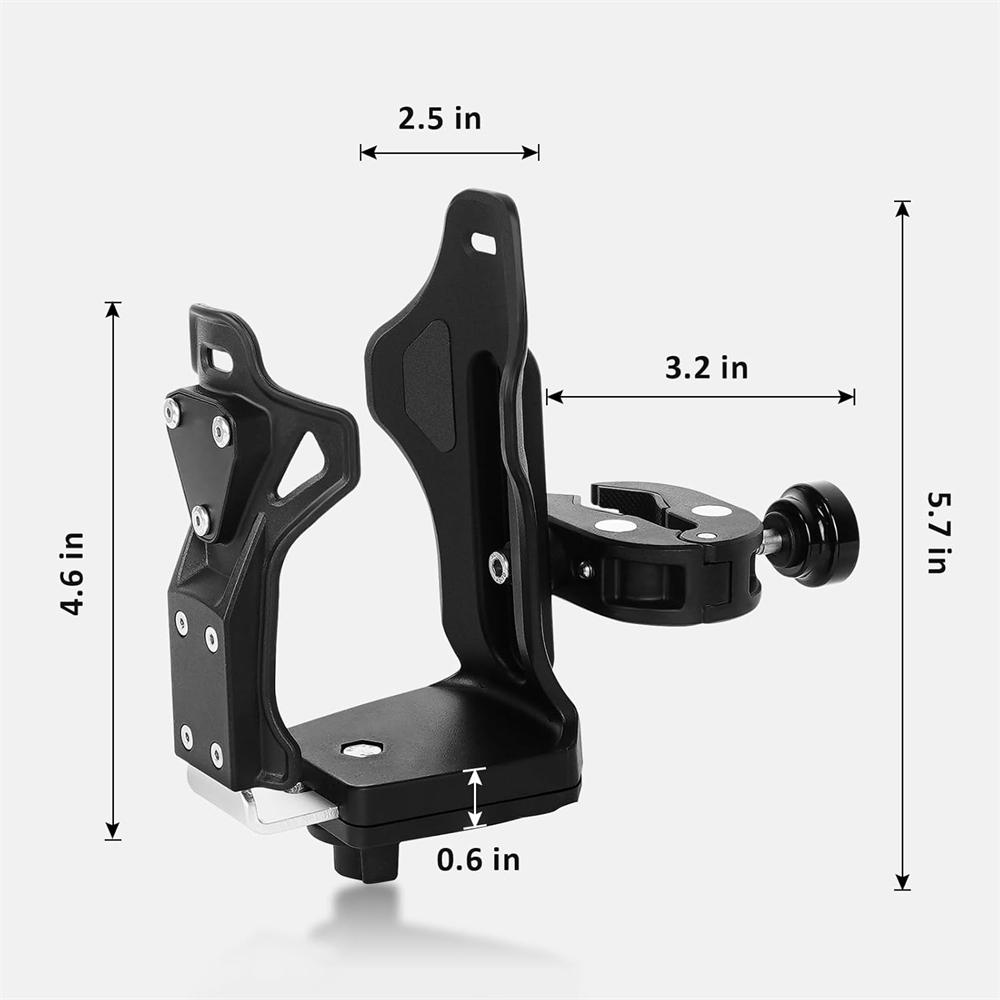 Porte-gobelet Moto ATV Amélioré Antivol, Porte-Bouteille d'Eau Extra Large pour Vélo