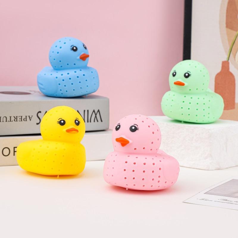 Jouet à presser original pour soulager le stress, designs Crabe, Canard, Baleine et Poulpe, Jouets de bain réalistes, Aspire l'eau pour Fête & Natation