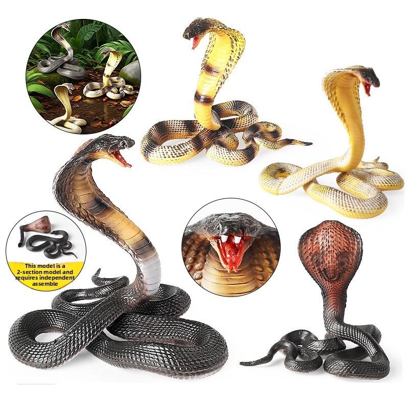 Childrens Realistic Snake Model With Plastic Construction For Educational And Play Use