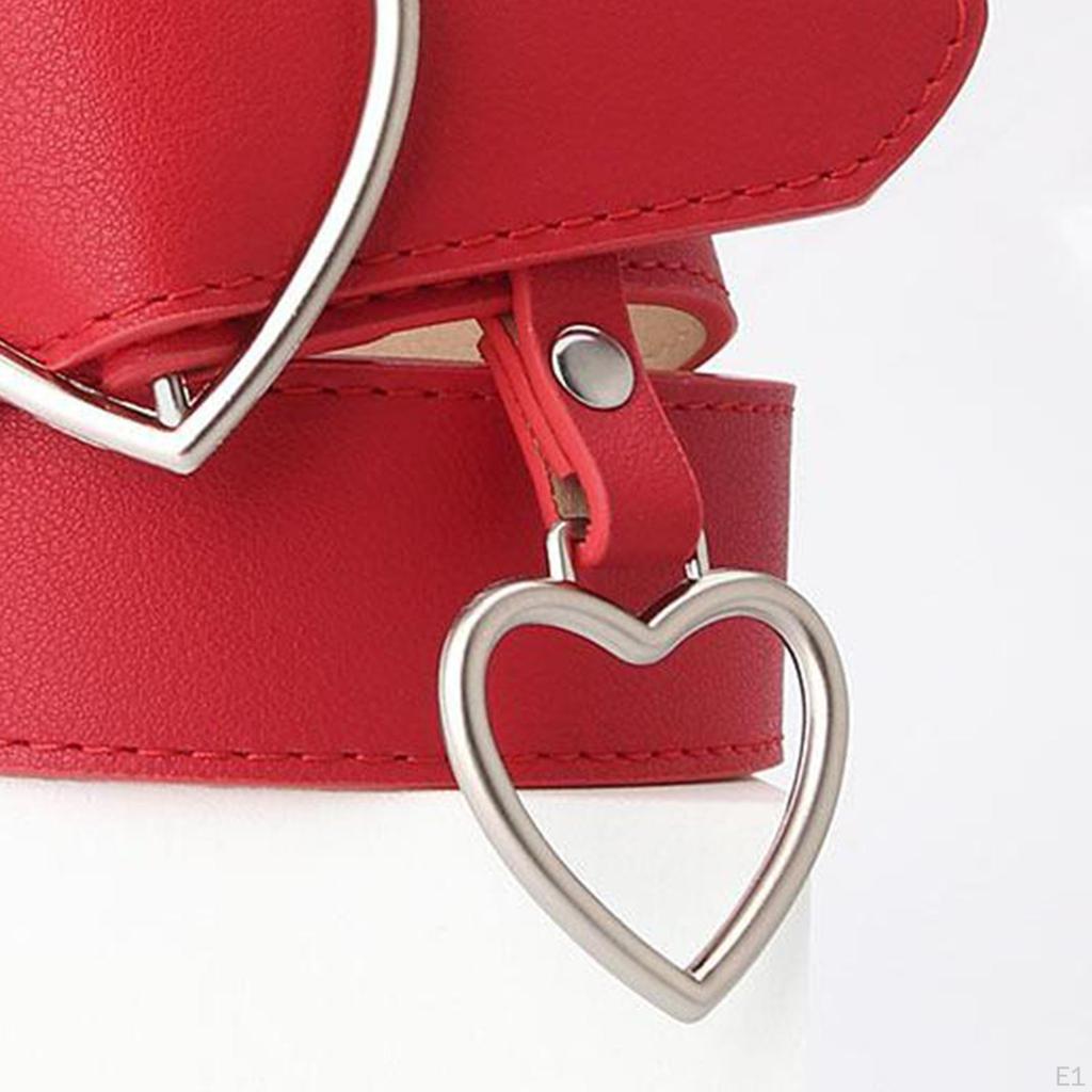 Heart Shape Women Belts Leather Waist Band Jeans Pants Dress