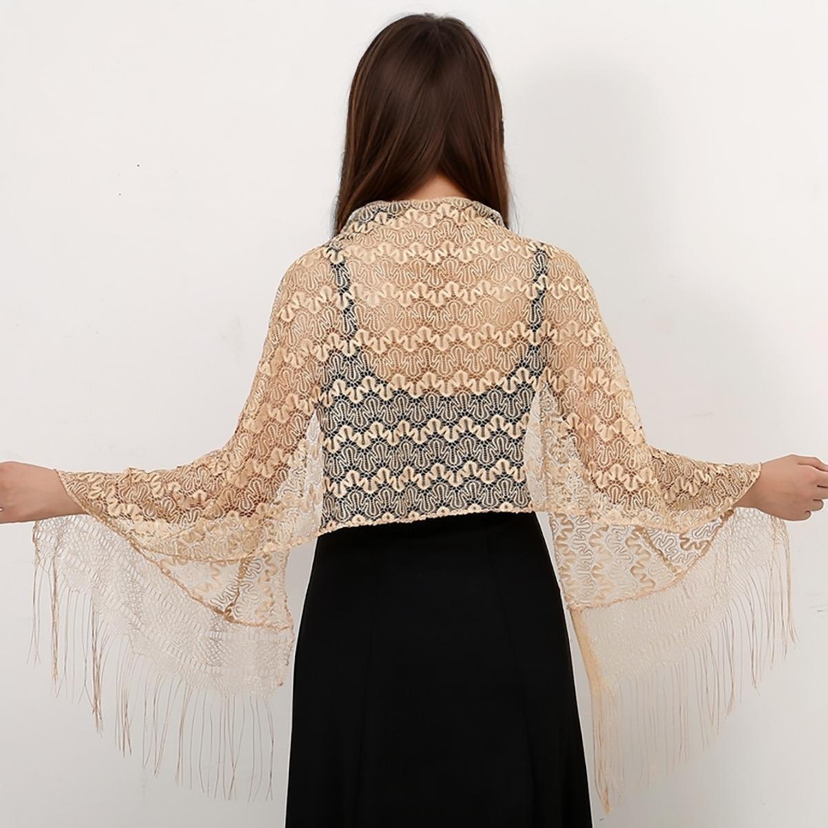 

New Solid Color Tassel Shawl for Women s Summer Lightweight and Breathable Shoulder