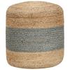 Day and Night - Day and Night Handmade Pouf Olive Green 40x45 Cm Jute