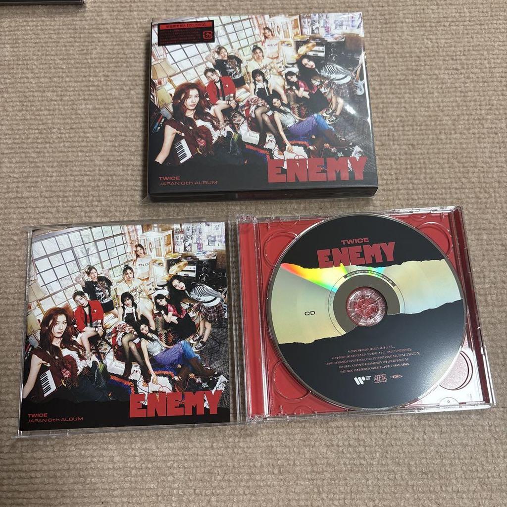 [USED] TWICE Sana ENEMY Trading Card JYP Bonus First Press Limited Edition A Edition Opened DVD