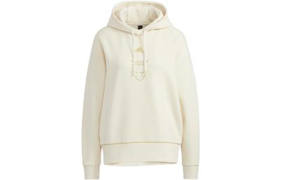 Sweatshirts Women's Ecru Hooded Moderate Regular HG1823