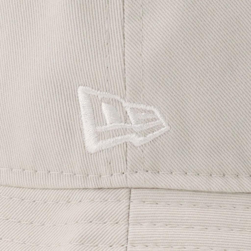 New Era STN WHI 25J Twill Cotton Bucket BUCKET-01 Hat, Stone, M/L