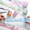 5 Floral Washi Tape Pet Tape Set Flowers Butterfly Scrapbook Junk Journal Supplies,Transparent Decorative Tape Sticker DIY For Art Crafts Bullet