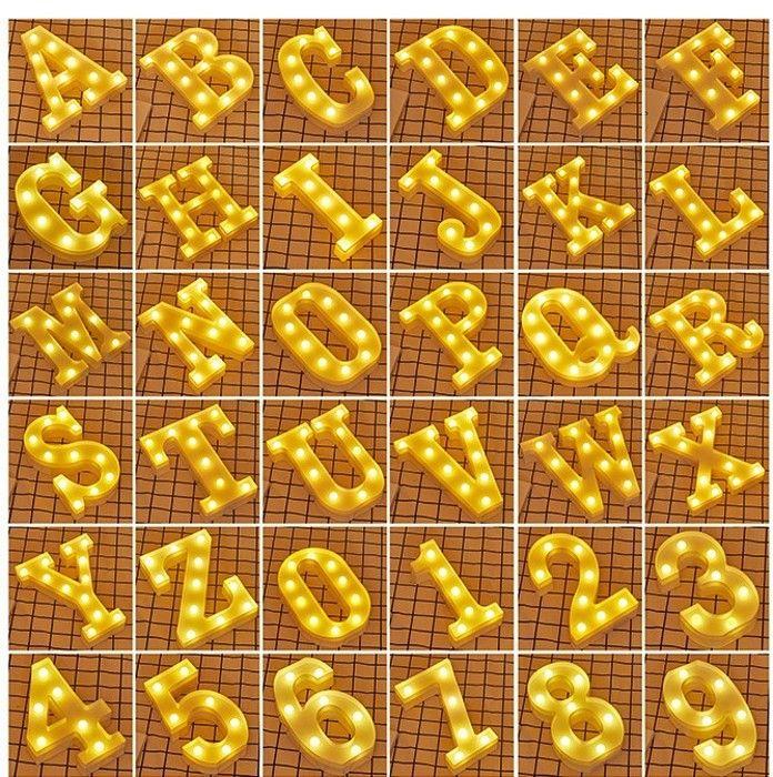 Lettre LED - JANDEI - V - 22 Cm - Lumière Blanche Chaude - Fonctionnement Sur Piles