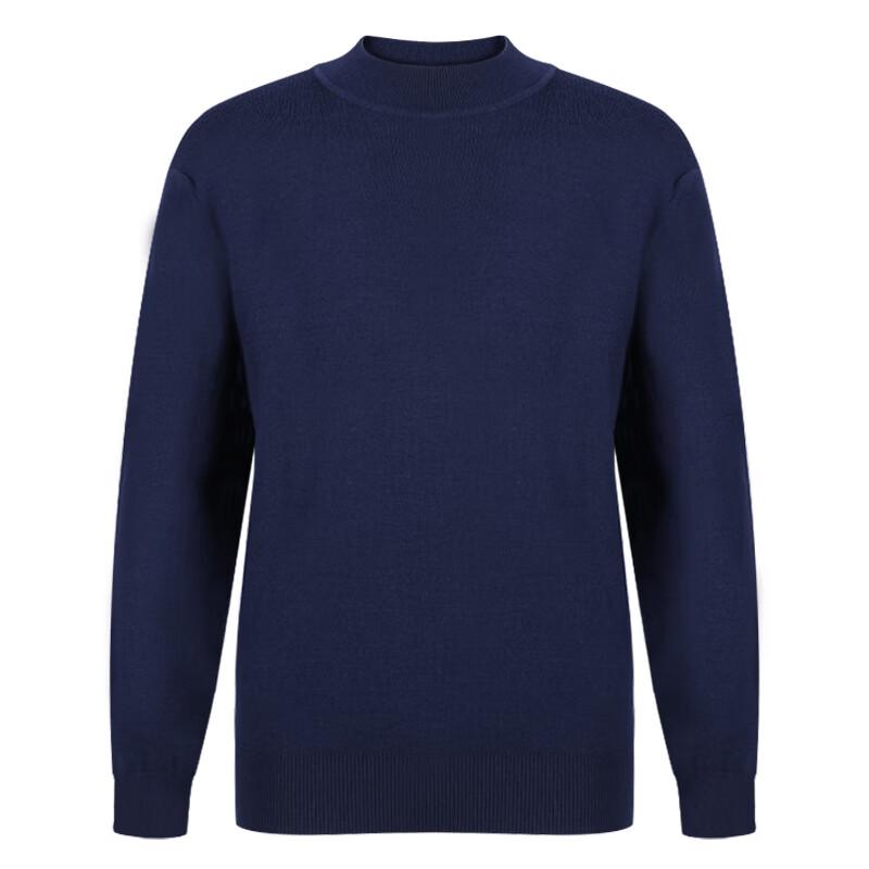 HLA Men's Round Neck Wool Sweater
