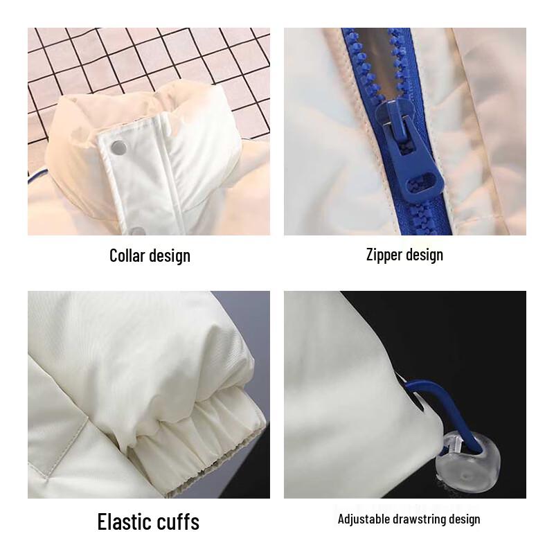 JEANSWEST Men's Winter Stand Collar Padded Jacket