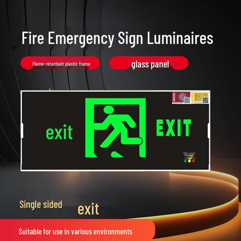 LED Emergency Exit & Evacuation Sign Light