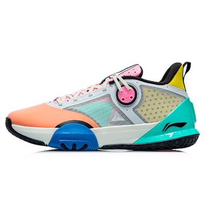 Li Ning Wade Series All Day 6 Easter Edition Low Top Basketballschuhe Herren Sneaker Weiß Orange Blau ABPR019-2