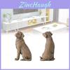 Entzückende braune Harz-Hundefigur im Vintage-Stil, perfekt für Heimdekoration und zum Verschenken