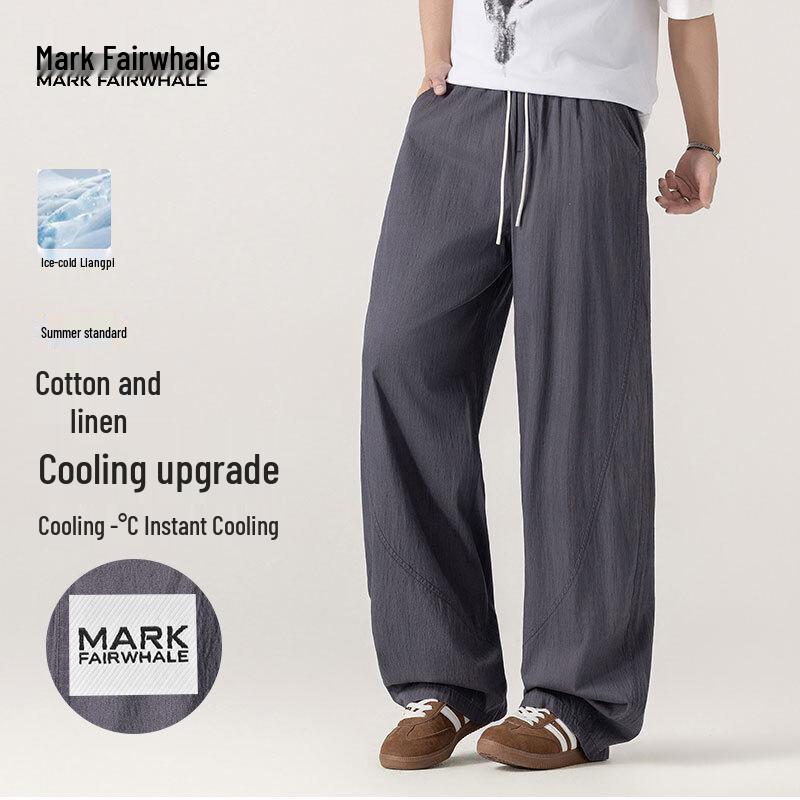 

MARK FAIRWHALE Men s Summer Tencel Breathable Casual Pants XL