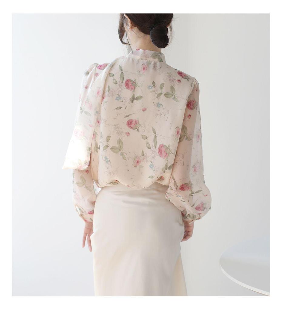 2024 Spring Women's Floral Outerwear Shirt - Elegant, Loose Fit, Versatile Fashion