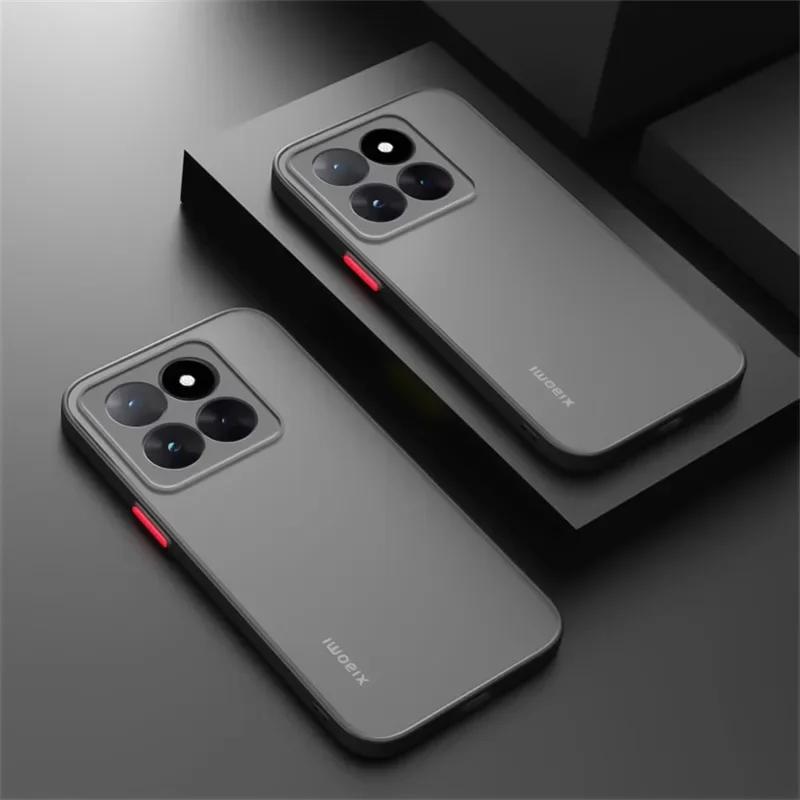 

Shockproof Armor Bumper Case For Mi 15 14T Pro 5G xiomi 14tPro 13T Funda For Mi 14 13 lite Matte Phone Cover Coque Capas For Mi 15 чёрный