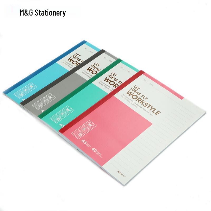 M&G A5 Wireless Bound 40-Page Notebook (12-Pack)