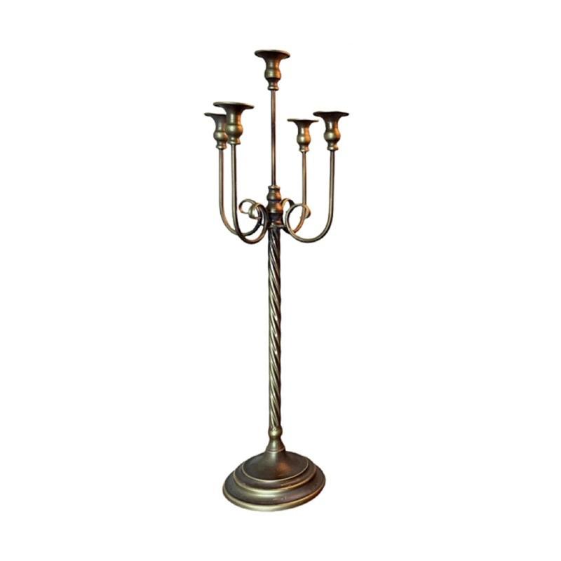 Retro Candlestick Holders Iron Metal Taper Candle Holders Decorative Candle Stands for Wedding,Dinning Home Decorations