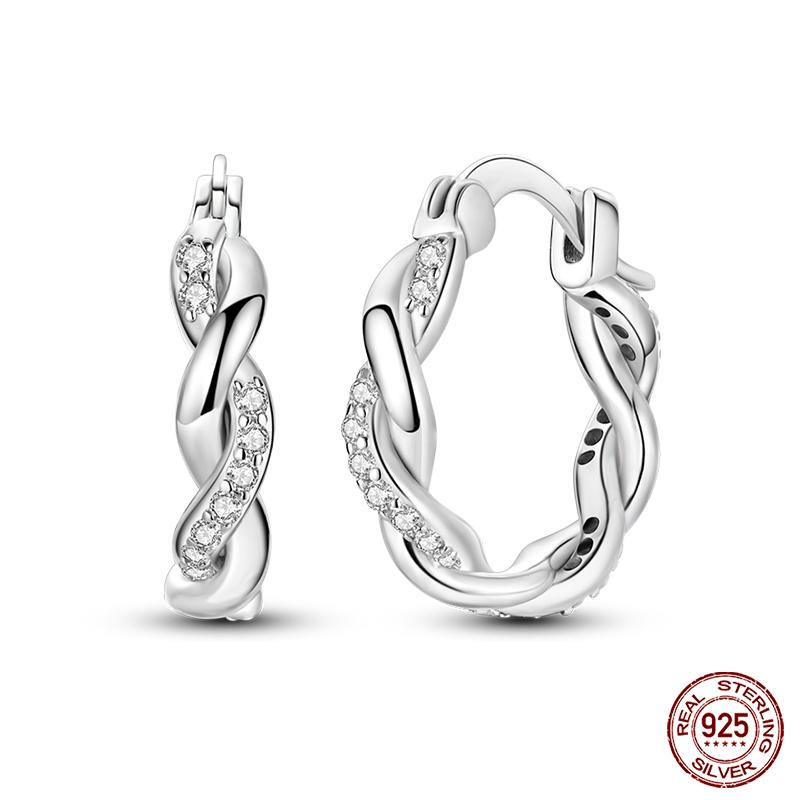 New 925 Sterling Silver Hope Rainbow Flower Earrings For Women Sparkling Colored Zircon Star Koi Earrings Party Jewelry