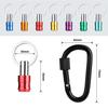 WORKPRO Bit Holder Socket Holder Driver Bit Set 7 Color Set Aluminum Alloy Material Color Identification Keychain Fixed Lightweight Portable Storage