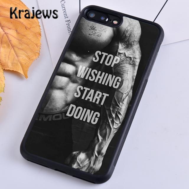 Training Workout Gym Crossfit Quote Phone Case For iPhone 17 Air 16 15 14 Plus 12 13 Pro Max Coque