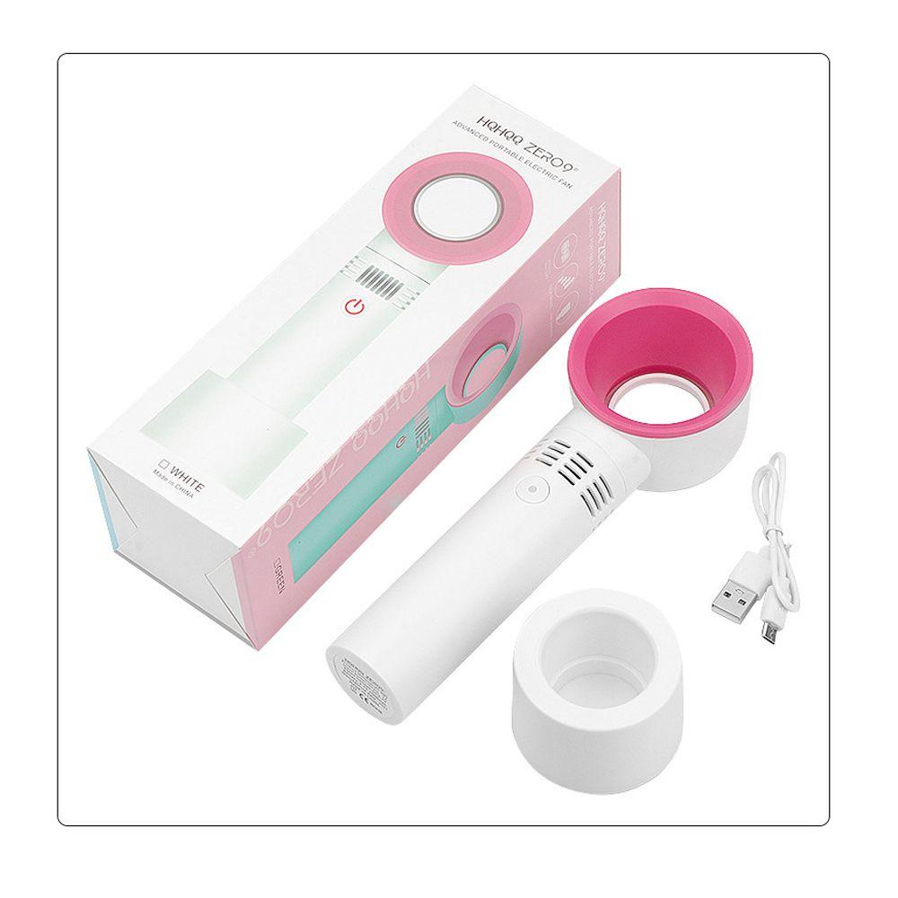 Portable 360° Bladeless Mini Fan For Eyelash Drying And Cooling Usb Rechargeable Handheld And Quiet