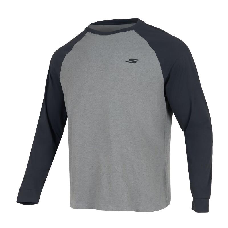 Skechers Comfortable Loose Breathable Casual Long Sleeve T-Shirt Unisex tops P225U139-00Z8 XS