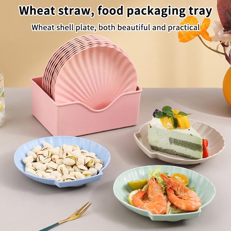 3Pcs Creative Plastic Fruit Plate, Snack Plate, Vegetable Plate, Bone Spitting Plate Snack Plate Nut Plate Dessert Plate