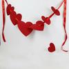 Hartvormige Bruiloftsdecoratie Props Rode Non-woven Stof Follow-Up Fotografie Props Verlovingskamer Decoraties