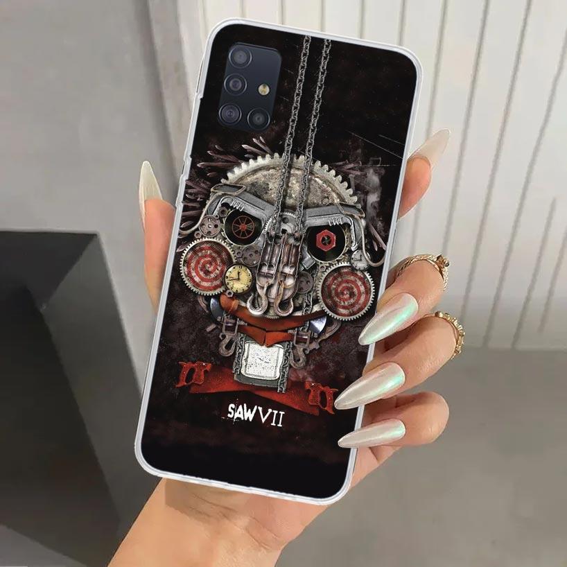 The Jigsaw Killer Horror Phone Case for Samsung Galaxy A52 A32 A22 A12 A02S A50S A30S A10S Note 20 Ultra 10 Plus S10 A31 A20 A71