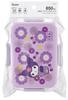 Skater Adult Lunch Single Dishwasher Microwave Made in Sanrio Kuromi Chrysanthemum Box, 4-Point Lock, Layer, 650ml, Safe, Safe, Japan, Design, YZFL7-A
