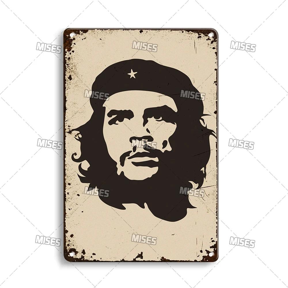 MISES 2008 Klassisk Film Che Guevara Metallaffisch Gammal Metallplåt Retro Metallplatta Väggplatta Hemklubb Industriell Dekor