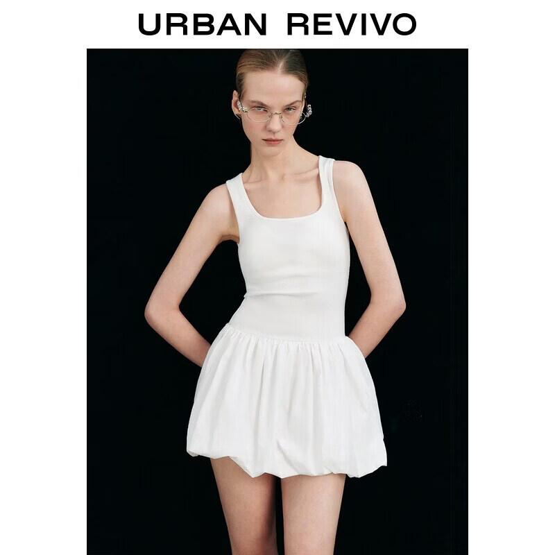 UR2026 Women s Summer Sleeveless Patchwork Dress XL