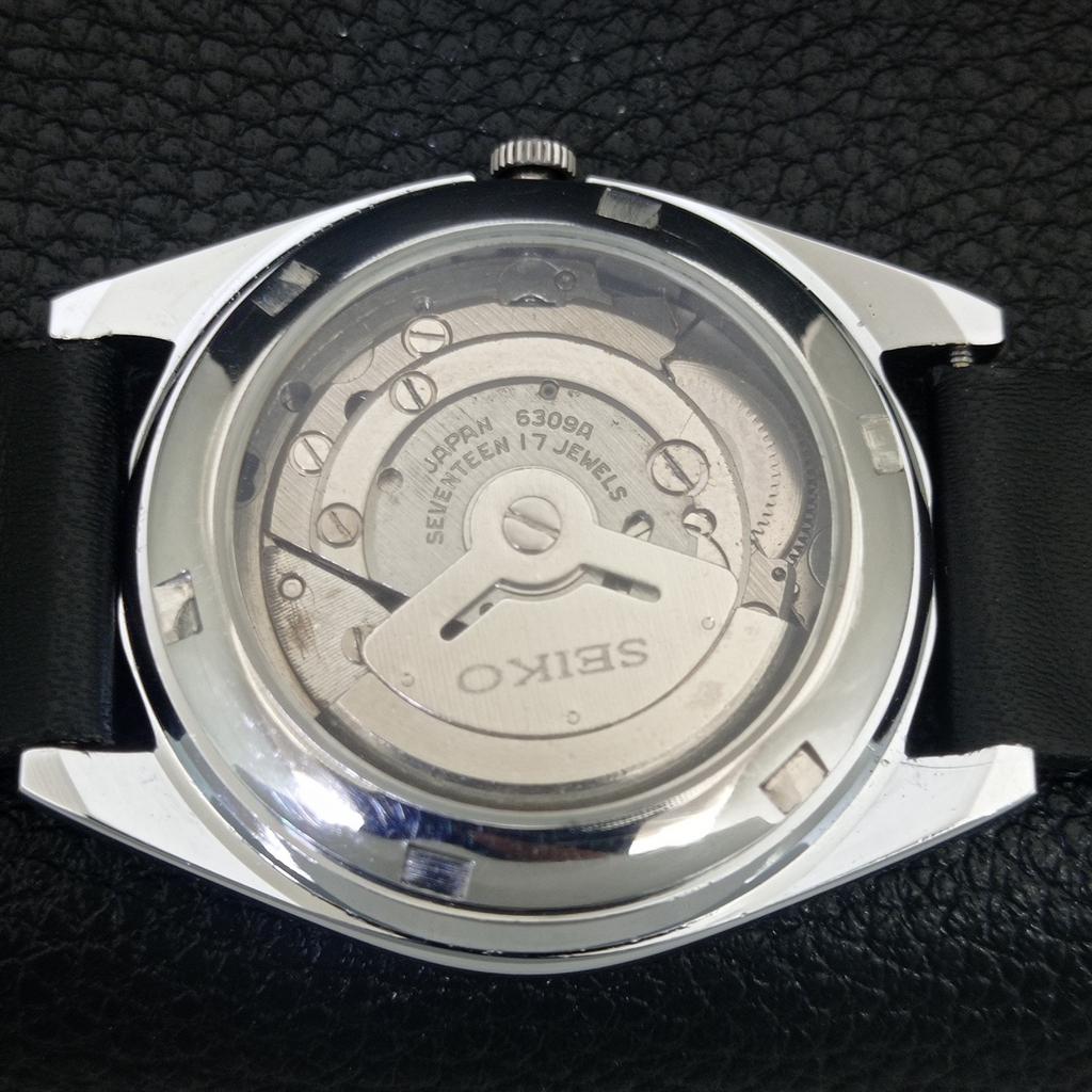 REFURBISHED VINTAGE SEIKO AUTOMATIC 6309A JAPAN MENS WHITE DIAL WATCH A442745-1