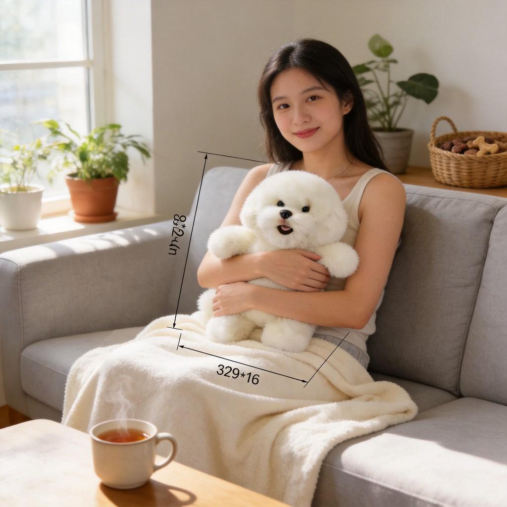 Peluche Cucciolo di Orso Morbido Animale Bambola con Pelo Corto per Stanza dei Giochi dei Bambini e Collezionismo