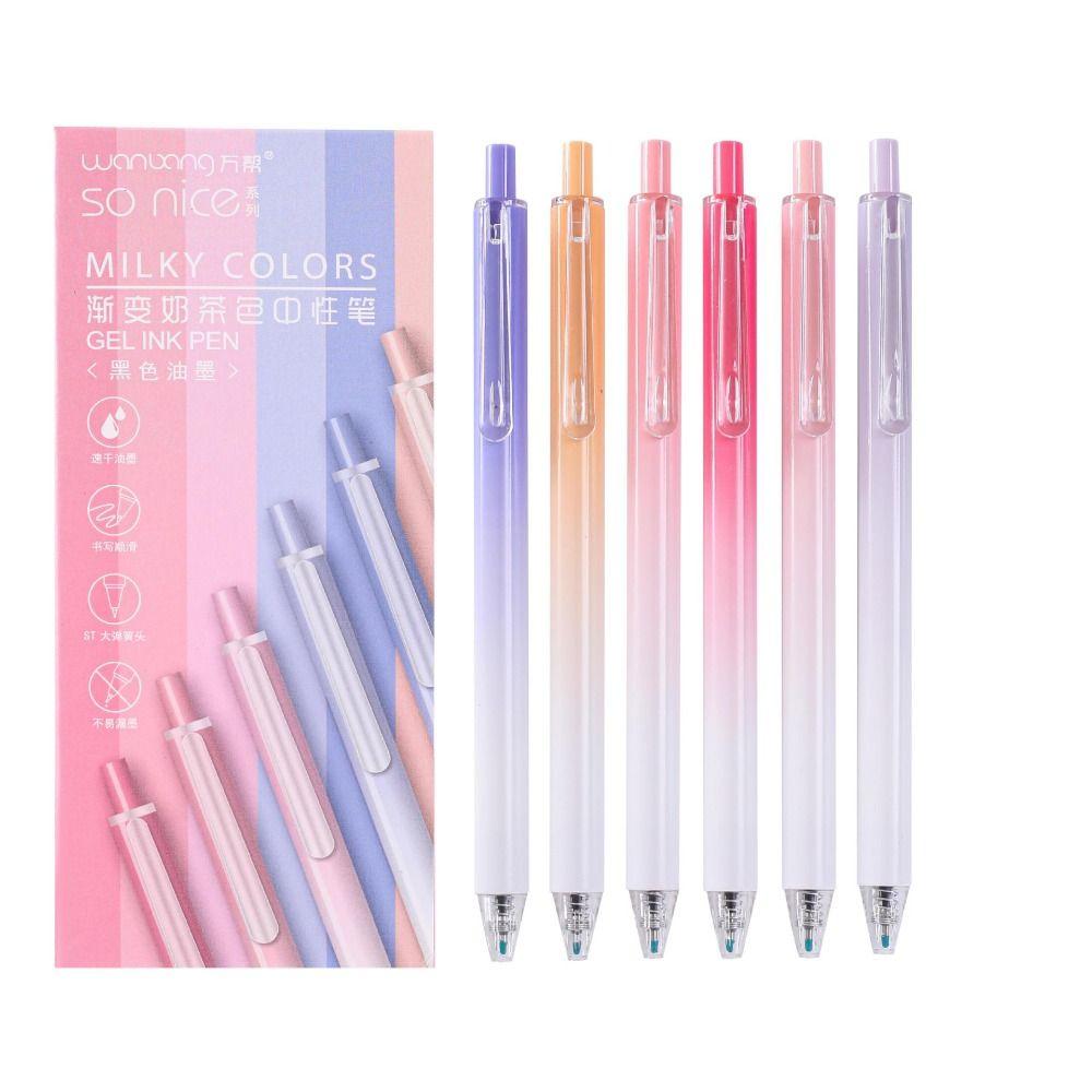 

Гелевые ручки с черными чернилами, выдвижные канцелярские товары, 12 шт., остроконечная ручка с чернилами для дома