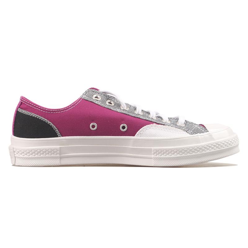 Converse 1970s Chuck Ox Cactus Retro Versatile Low-top Canvas Shoes Unisex Purple and White
