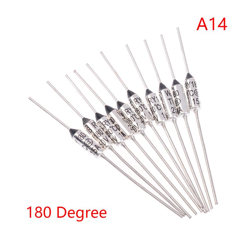 10Pcs Tf Thermal Fuse Ry 15A 250Vtemperature 121C 125C 128C 130C 135C 140C 145C 150C 155C 160C 165C 167C 175C 180C 185C 192C