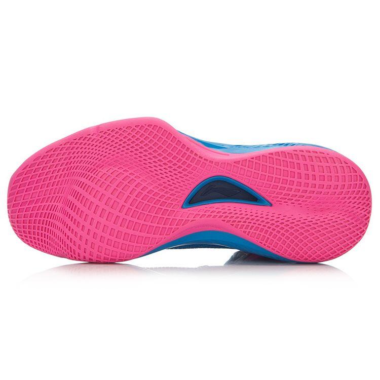 Li Ning Phantom Support High-Top Basketball Shoes Unisex Sneaker Blue Red ABAL003-4