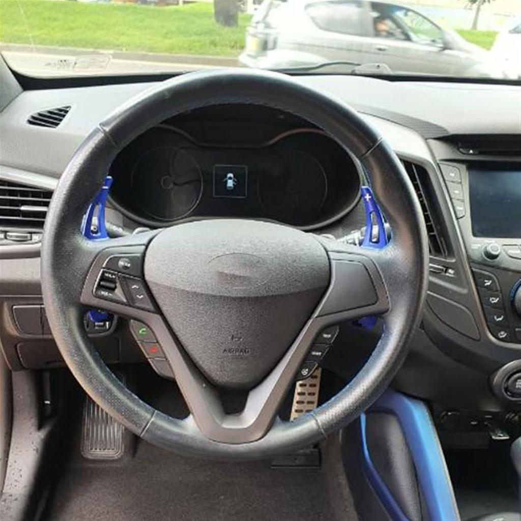For Hyundai for Veloster 2015 Auto Interior Car Aluminum Alloy Steering Wheel Shift Paddle Shifter Extension Car-Styling Retrofit Shift Paddle