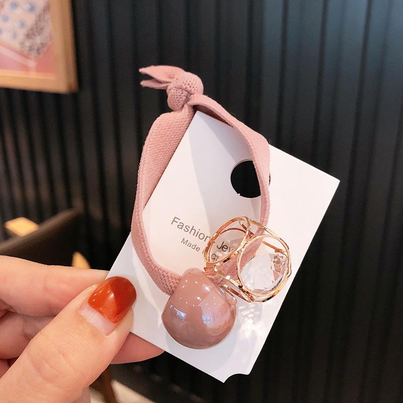 Korea New Metal Hair Scrunchies Hair Bands Ponytail Holder Rubber Band for Women Hair Ties Hair Rope Headband Hair Accessories