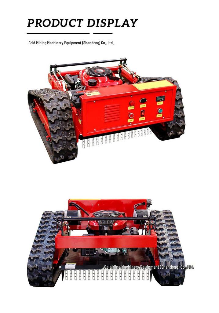 Four-Stroke Gasoline Remote Control Crawler Lawn Mower