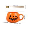 1Set Pumpkin Ghost Ceramic Cup Halloween Coffee Tea Milk Mug Home Office Decorative Water Mug Halloween Mugs Pumpkin Shape Cup