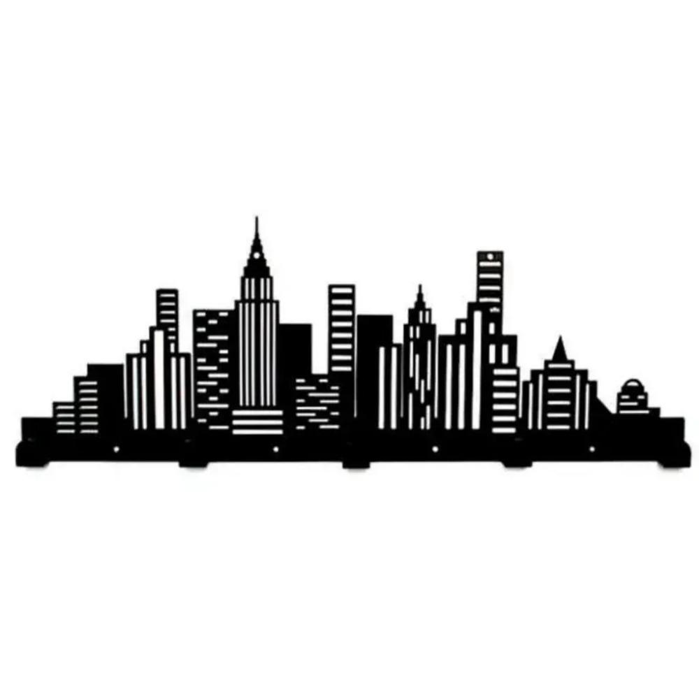 Вешалка для одежды в современном городском стиле – настенная вешалка для полотенец — фото 5