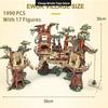 Cheapest Moc Village Bricks Building Blocks Compatible 1990pcs Space Wars Ucs Movie Dispaly Model Birthday Gifts for Teenage Toy