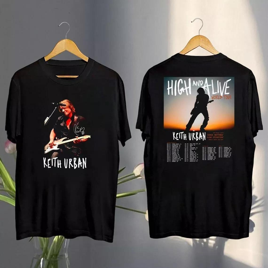 

2025 Keith Urban High And Alive Tour Shirt, Keith Urban 2025 Concert Fan Tee M