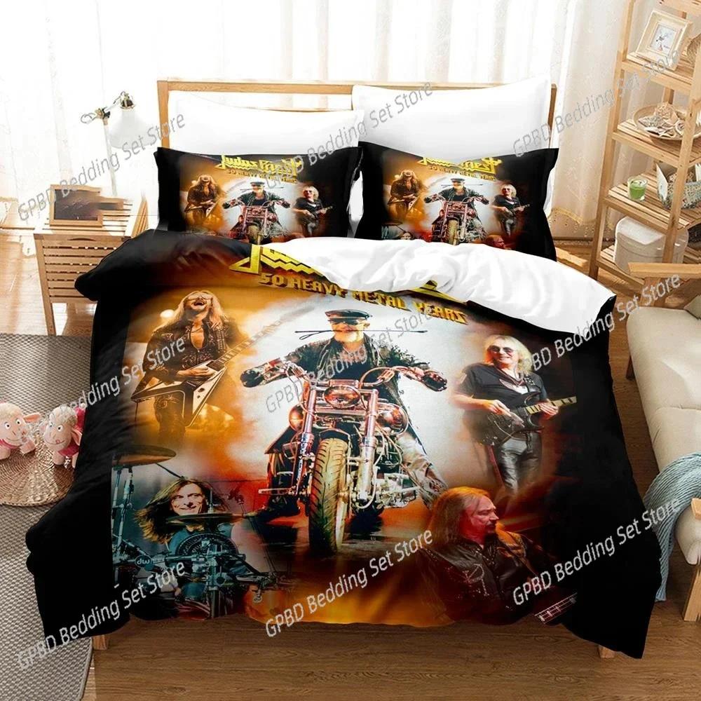 Hip Hop Band Judas Priest Bedding Set Bedroom Soft Modern Bedspreads Comefortable Kids Duvet Cover Quilt Cover And Pillowcase