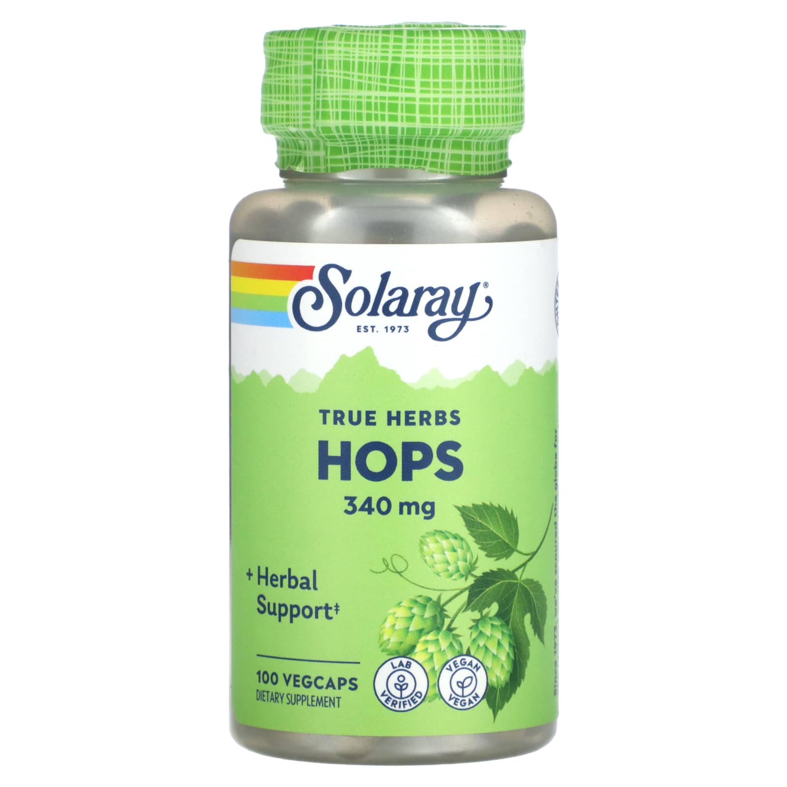 

True Herbs, Hops, 340Mg, 100 Veggie Caps