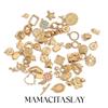 MamacitaSlay Exclusive Lovely Elephant Shell Star Moon Sun Flower Ginkgo Leaf Charm Pendant Premium Stainless Steel Jewelry Gift