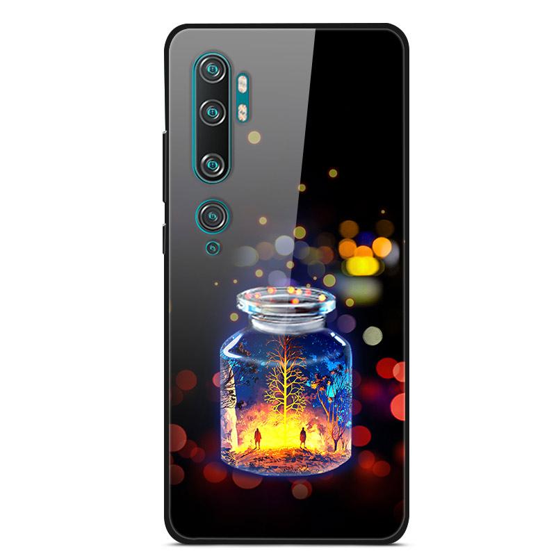Luxury Cover Case for Xiaomi Mi Note 10 Pro Tempered Glass Cover Silicone Phone Case for Xiaomi Redmi Note 10Pro 10 Pro Cases
